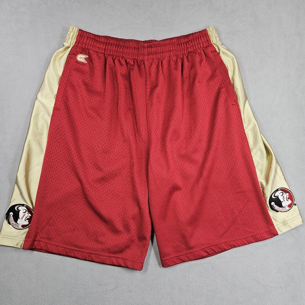 VTG Florida State Seminoles Shorts Mens XXL Red Basketball Colosseum Athletics